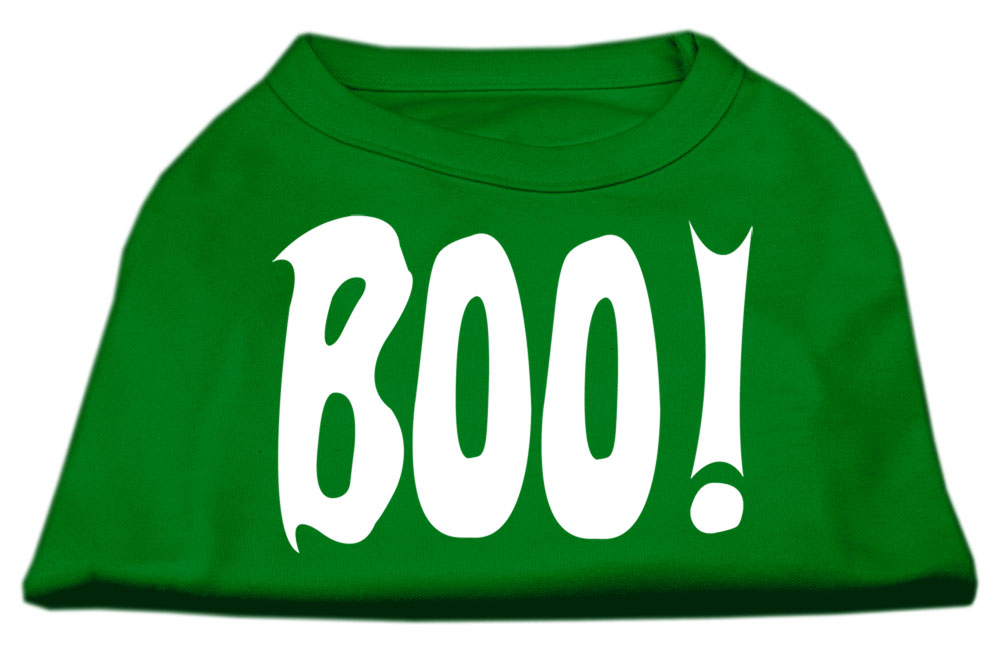 Boo! Screen Print Shirts Emerald Green Lg